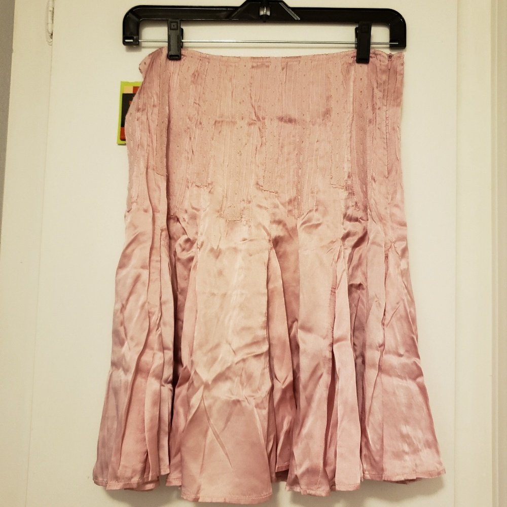 Pink Toupy Silk Skirt